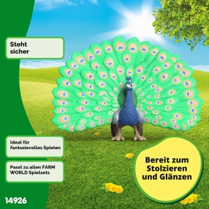 Figurina Pui de Paun Schleich Farm World 14926, 11 x 8 x 4 cm - Img 5
