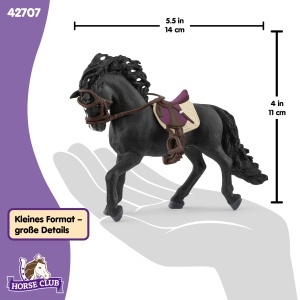 Figurina Pura Raza Espanola Schleich cu Sattel si Zaumzeug, Detaliata, pentru Copii - Img 6
