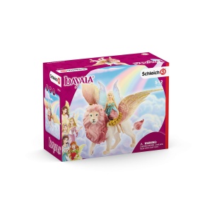Figurina Schleich Bayala, Zana pe Leu Zburator, Detalii Aurii, 5-12 ani - Img 6
