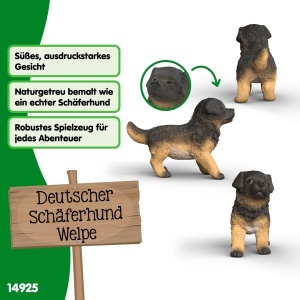 Figurina Schleich Caine Ciobanesc German Pui 5 x 2 x 4 cm - Img 3