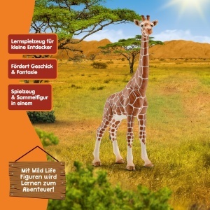 Figurina Schleich Wild Life Giraffenkuh 14750 Detalii Realiste 9 x 4 x 17 cm - Img 6