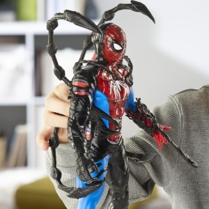 Figurina Spider-Man Venomizat Marvel, 27 cm, cu 6 accesorii, negru - Img 10