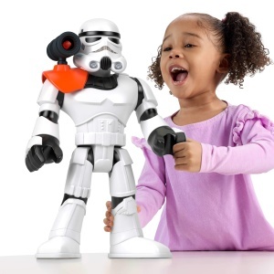 Figurina Star Wars XXL Sturmtruppler Fisher-Price, 42 cm, cu lansator, pentru copii 3 - Img 2