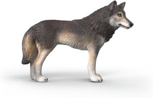 Figurina Wolf American 14991 Schleich, 9 x 2 x 6 cm, Detalii Realiste - Img 8