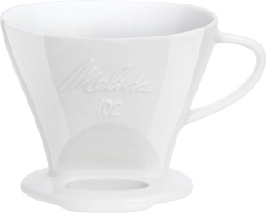 Filtru cafea din portelan Melitta 218967, alb, pentru 1-2 cesti