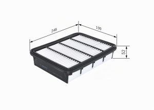 Filtru de aer Bosch S0165 pentru masini - rezistent la umiditate, durabil, compatibil cu Ford si Mazda - Img 5