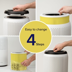 Filtru de aer LEVOIT Core 400S, 3-in-1, HEPA, pentru alergii, galben - Img 6