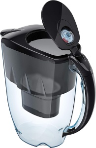 Filtru de apa AQUAPHOR Jasper Black incl. 1 filtru MAXFOR+ I Reduce calcarul si clorul I Carafe pentru filtru de apa de masa de 2,8 l I Se potriveste in usa frigiderului - Img 2