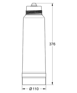 Filtru de apa GROHE Blue M-Size, Capacitate 1500L, Reducere Clor si Calcar - Img 3