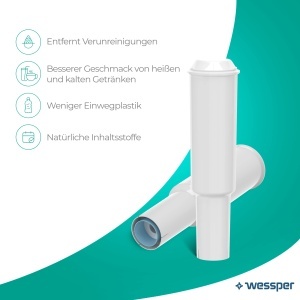 Filtru de apa Wessper Aqua White pentru espressoare Jura set 3 bucati - Img 5