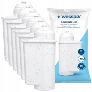 Filtru de apa Wessper AQUAINTENSE pentru espressoare, compatibil cu Bosch si Siemens, 6 cartuse