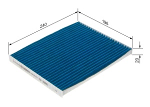 Filtru de habitaclu Bosch A8572 FILTERpro - eficient impotriva alergeniilor, bacteriilor si mirosurilor neplacute - Img 5