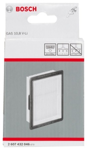 Filtru pliabil Bosch 2607432046 pentru aspirator GAS 10,8V-LI, durable, negru - Img 2