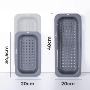 Filtru Vileda pentru chiuveta extensibil 34-48cm - Filtru practic pentru chiuveta - Reglabil pentru chiuvete de diferite dimensiuni - Filtru de chiuve - Img 2