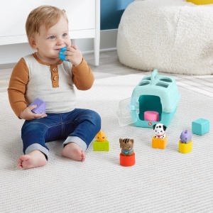 Fisher-Price FP Pets HTW93 Jucarie Sortare Forme si Transport Animale pentru Bebelusi 6 luni - Img 2