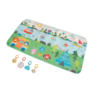Fisher-Price GXR53 Covoras de Joaca Extra-Larg 152cm cu Jucarii pentru Bebelusi