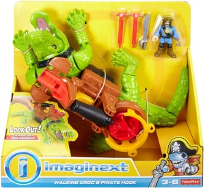 Fisher-Price Imaginext DHH63 Crocodil Interactiv cu Capitan Hook si Accesorii - Img 6