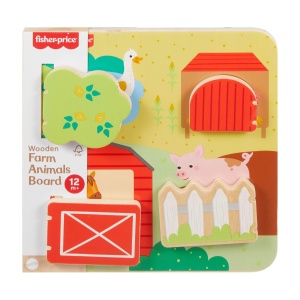 Fisher-Price Jocul peep-peep din lemn Fisher-Price pentru bebelusi si copii mici este o jucarie distractiva, de dezvoltare pentru copiii mici cu varsta de 1 an si peste., JCY33 - Img 6