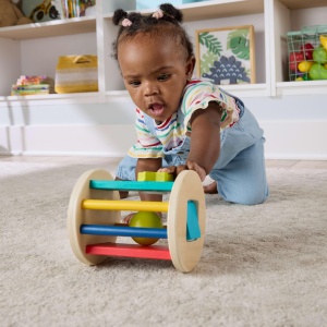 Fisher-Price Jucarie Bebelusi JKH17 Lemn FSC Dezvoltare Senzoriala si Motorie - Img 2
