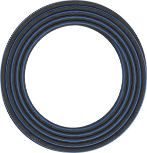 Fiskars Furtun XL 1027106 50m UV Rezistent NegruPortocaliuAlbastru
