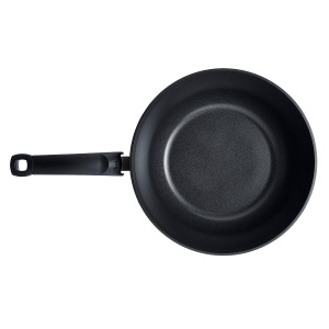 Fissler Ceratal Orbit Negru/Aluminiu Wok (O 30 cm, 5,2 L) tigaie mare din ceramica acoperita cu antiaderenta, margine inalta, Fabricat in Germania - Inductie - Img 3