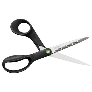 Foarfeca de bucatarie Fiskars ReNew, 21 cm, negru, din otel reciclat - Img 3