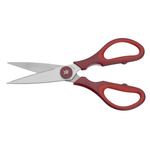 Foarfeca de bucatarie WMF Touch 21 cm otel inoxidabil manere ergonomice rosie - Img 2