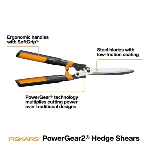 Foarfeca de gradina Fiskars PowerGear2 58,4 cm, negruorange - Img 4