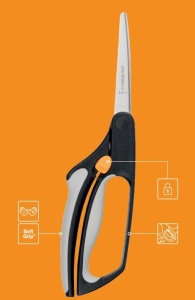 Foarfeca pentru buxus Fiskars S50, 26 cm, otel de calitate, negruorange - Img 5