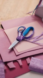 Foarfeca pentru copii Fiskars 15 cm, SoftGrip, Violett, pentru 8-11 ani - Img 8
