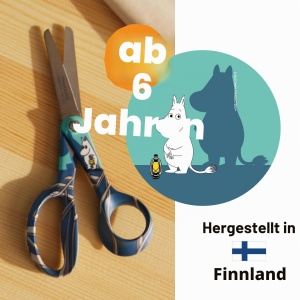 Foarfeca pentru copii Fiskars X Moomin, 13 cm, design Mumintroll, pentru dreptaci - Img 3