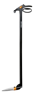 Foarfeca pentru margini gazon Fiskars GS46, 100 cm, sistem Servo, otel si plastic, negruportocaliu