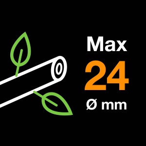 Foarfece de taiere Fiskars Bypass, Plus, P521, pentru ramuri si crengute proaspete, acoperite antiaderente, lame din otel inoxidabil, lungime: 20,1 cm, negru/portocaliu, 1057167 - Img 4