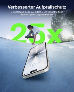 Folie de protectie Belkin UltraGlass 2 pentru iPhone 17 si 16 Pro, 9H, antimagnetica - Img 3
