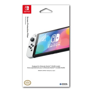 Folie de protectie Hori pentru Nintendo Switch OLED Model Licentiata Oficial Anti-bule Made in Japan
