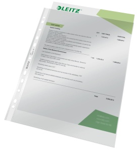 Folie protectie documente Leitz 4770-00-02, glasklar, A4, 80 microni, 100 bucati - Img 6