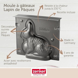 Forma de copt 3D pentru Paste Zenker 9917550, otel inoxidabil, 21,5 x 19 x 6 cm - Img 3