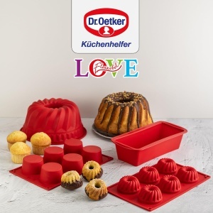 Forma de copt din silicon Dr. Oetker Flexxibel Love 19cm, rezistenta la temperaturi extreme - Img 7