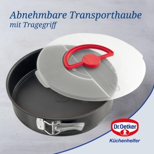 Forma de copt Dr Oetker Bake Go O 26 cm cu strat antiaderent si capac pentru transport - Img 6