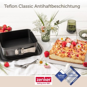 Forma de copt Zenker Bake Go 24x24 cm cu capac transportabil si strat antiaderent - Img 8