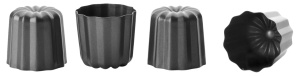 Forma pentru Canele Ibili 828800 Otel Negru Set 4 Bucati