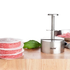 Forma pentru hamburgeri IBILI I-CHEF, 9 cm, inox, design ergonomic - Img 4