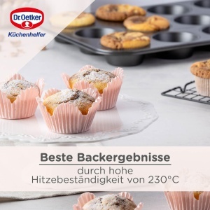 Forma pentru muffins Dr Oetker Classic 12 buc otel negru antiaderenta rezistenta la 230degC - Img 6