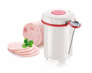 Forma pentru preparat sunca Tescoma cu termometru, din plastic rezistent, 12 portie