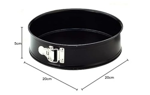 Forma rotunda detasabila Ibili Moka 20 cm otel negru - Img 8