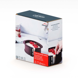 Forma rotunda detasabila pentru copt Lacor 66778, 20x7 cm, maro, cu baza din sticla - Img 6