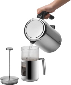 French Press WMF Kult 1L Cromargan pentru 6 cesti sticla rezistenta la caldura - Img 4