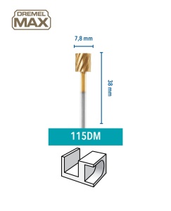 Freza Dremel Max 115DM pentru lemn, 7,9 mm, set 2 bucati - Img 2