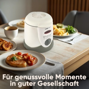 Friteuza Clatronic FFR 2916 cu capacitate 1L, 840W, cu 6 furculite fondue - Img 5