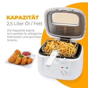 Friteuza Clatronic FR 3771 25L Capacitate Antiaderenta Filtru Miros - Img 2